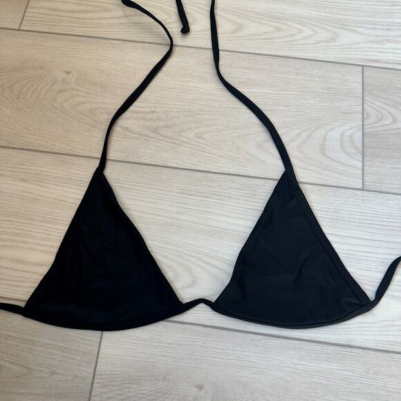 TopMelon black halter triangle bralette bra medium - Picture 1 of 3